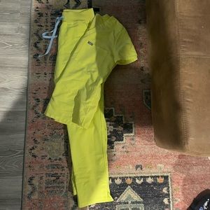 Figs Citrine Set, VGUC, Xsmall top, small bottoms (small mark on pants leg)